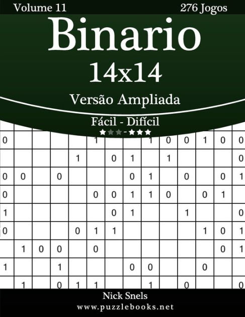 Binario 14x14 Versão Ampliada - Fácil ao Difícil - Volume 11 - 276